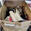 Image 1 : BOX OF VINTAGE PHONES AND WIRING - 2 ARE FAUX