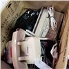Image 2 : BOX OF VINTAGE PHONES AND WIRING - 2 ARE FAUX
