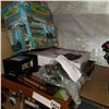 Image 1 : TERRARIUM HUMIDIFIER, NEW SANDWICH MAKER, AND TRAY OF COLLECTIBLES