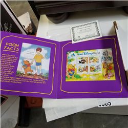 SPECIAL GIFT PACK OF OFFICIAL STAMPS BY CANADA AND GHANA W/ CERT OF WINNIE THE POOH