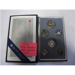 1990 CANADIAN SPECIMEN SET, ROYAL CANADIAN MINT