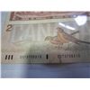 Image 5 : 4 DIFFERENT CANADIAN BILLS 2 DIFFERENT 1967 $1, 1954 $2, 1986 $2