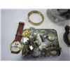 Image 2 : JAR OF ESTATE WATCHES, TRAY OF POCKET WATCHES, MICKEY MOUSE WATCH, ETC