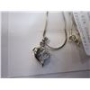Image 2 : STAMPED 925 NECKLACE AND DOLPHIN PENDANT W/ STONE