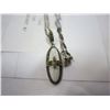 Image 2 : 925 SILVER FIGARO LINK NECKLACE AND 925 PENDANT W/ WHITE STONE