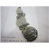 Image 2 : SILVER NECKLACE W/ NATIVE HAIDA STAMPED MG PENDANT