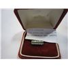 Image 1 : 925 STERLING LADIES RING SET W/ DIAMONDS AND EMERALDS