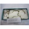 Image 1 : TWO STERLING NECKLACES WITH PENDANTS CROSS AND FLOWER
