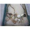 Image 2 : TWO STERLING NECKLACES WITH PENDANTS CROSS AND FLOWER