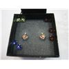 Image 1 : JOAN RIVERS CLASSIC COLLECTION EARRING W/ 6 INTERCHANGABLE STONES