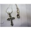 Image 2 : STAMPED 925 NECKLACE W/ CROSS