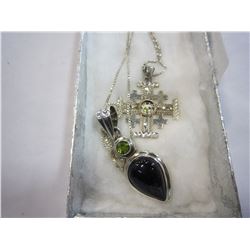 LOT OF TWO 925 SILVER CHAINS