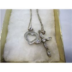 LOT OF TWO 925 SILVER CHAINS