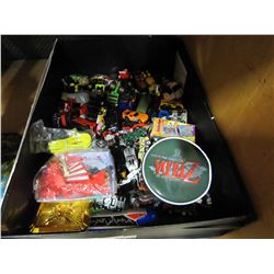 LARGE BLACK BOX W/ MOSTLY HOTWHEELS - SOME VINTAGE