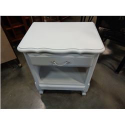 1 DRAWER PAINTED FRENCH PROVINCIAL NIGHT STAND