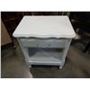 Image 1 : 1 DRAWER PAINTED FRENCH PROVINCIAL NIGHT STAND