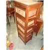Image 2 : 5 DRAWER WICKER AND WOOD STAND