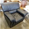 Image 1 : BLACK LEATHER ARM CHAIR