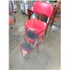 Image 2 : RED VINTAGE STEP STOOL CHAIR