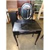 Image 1 : BLACK VANITY W/ MIRROR