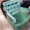 Image 2 : GREEN FABRIC ROCKING CHAIR