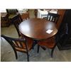 Image 1 : ASHLEY FLOOR MODEL ROUND DINING TABLE W/ 4 CHAIRS - RETAIL $1249