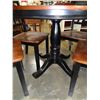 Image 3 : ASHLEY FLOOR MODEL ROUND DINING TABLE W/ 4 CHAIRS - RETAIL $1249