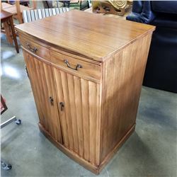 2 DOOR WOOD BAR CABINET