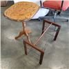 Image 2 : TEAK WINE RACK AND TILTING TABLE