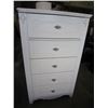 Image 1 : ASHLEY FLOOR MODEL WHITE 5 DRAWER HIGHBOY DRESSER
