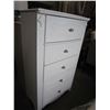 Image 2 : ASHLEY FLOOR MODEL WHITE 5 DRAWER HIGHBOY DRESSER
