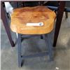 Image 1 : SHORT METAL BASE BURL STOOL