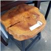 Image 2 : SHORT METAL BASE BURL STOOL