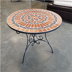 METAL MOSAIC TOP TABLE