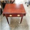 Image 2 : MAHOGANY DROP LEAF ENDTABLE