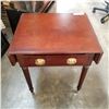 Image 3 : MAHOGANY DROP LEAF ENDTABLE