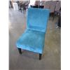 Image 1 : ASHLEY FLOOR MODEL TEAL ACCENT CHAIR, RETAIL $249