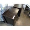 Image 2 : PAIR OF ASHLEY DARK FINISH 2 DRAWER ENDTABLES, RETAIL $299 EACH