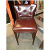 Image 2 : ASHLEY FLOOR MODEL BROWN LEATHER BARSTOOL RETAIL $249