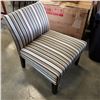 Image 1 : STRIPED ACCENT CHAIR