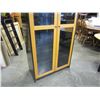 Image 3 : MAPLE AND BLACK GLASS DOOR CABINET
