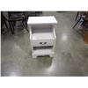 Image 1 : WHITE 1 DRAWER NIGHTSTAND