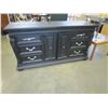 Image 1 : BLACK PAINTED ORNATE 8 DRAWER DRESSER