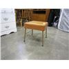 Image 2 : MID CENTURY STOOL W/ LEGS AND STOOL MAGAZINE RACK BUILT IN