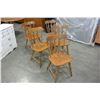 Image 3 : 6 MAPLE SIDE CHAIRS W/ TABLE AND LEAF