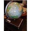Image 1 : VINTAGE GLOBE ON WOOD STAND W/ ATLAS OF AMERICA