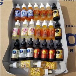 24 BOTTLES OF 30ML E VAPE JUICE