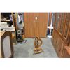 Image 1 : SPINNING WHEEL FLOOR LAMP AND BARLEY TWIST LAMP BASE