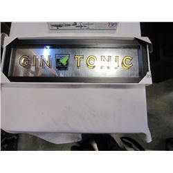 MIRRORED SHADOW BOX GIN AND TONIC SIGN