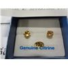 Image 2 : 10KT YELLOW GOLD 6MM GENUINE CITRINE STUD EARINGS 1.72CTS OF CITRINE W/ APPRAISAL $310